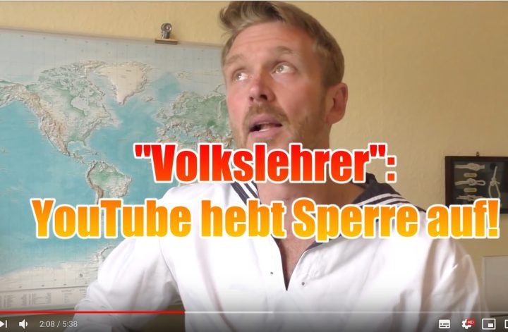 Antisemitische Videos: YouTube sperrt den Kanal des "Volkslehrers" nicht mehr...