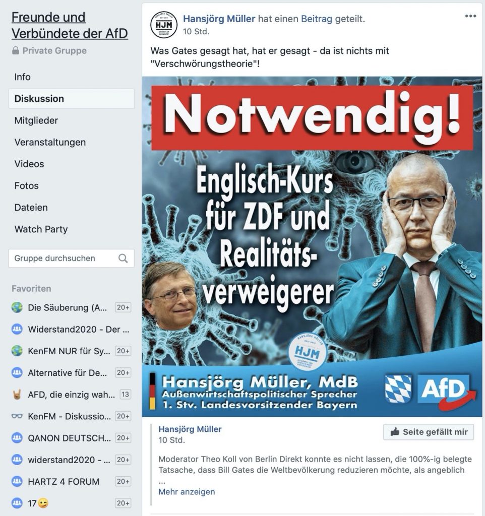 "Notwendig" ist was anderes: Und nicht fürs ZDF; Screenshot Facebook