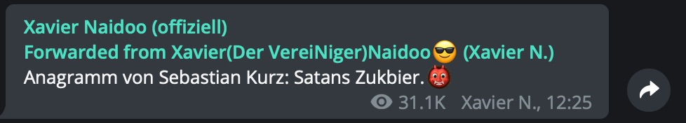 Was auch immer; Screenshot Telegram