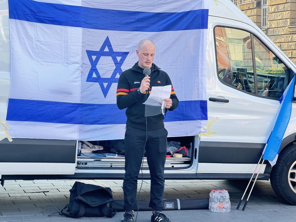 Benjamin Hoven (DGB-Jugend NRW): "Israel ist nicht alleine."