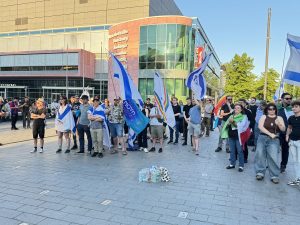 Solidarität mit Israel - am 14. Mai 2024 in Duisburg (Foto: Peter Ansmann)